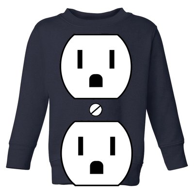 Electrial Outlet Plug Costume Toddler Sweatshirt