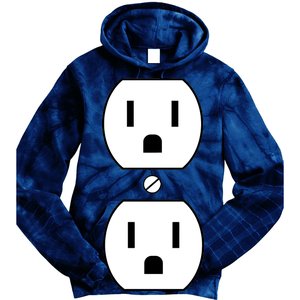 Electrial Outlet Plug Costume Tie Dye Hoodie