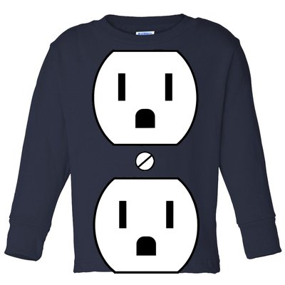 Electrial Outlet Plug Costume Toddler Long Sleeve Shirt