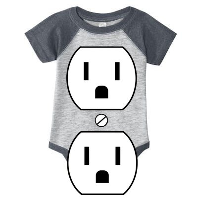 Electrial Outlet Plug Costume Infant Baby Jersey Bodysuit