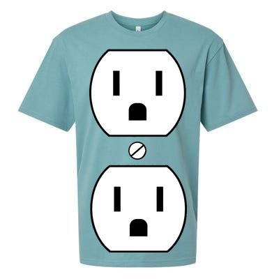 Electrial Outlet Plug Costume Sueded Cloud Jersey T-Shirt