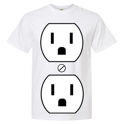 Electrial Outlet Plug Costume Garment-Dyed Heavyweight T-Shirt