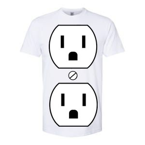 Electrial Outlet Plug Costume Softstyle CVC T-Shirt