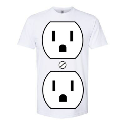 Electrial Outlet Plug Costume Softstyle CVC T-Shirt