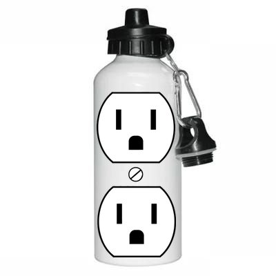 Electrial Outlet Plug Costume Aluminum Water Bottle