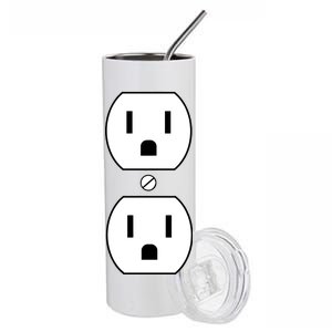 Electrial Outlet Plug Costume Stainless Steel Tumbler