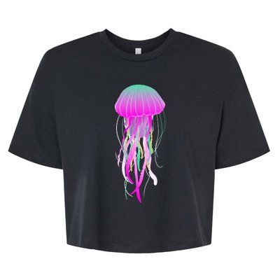 Electric Jellyfish Bella+Canvas Jersey Crop Tee