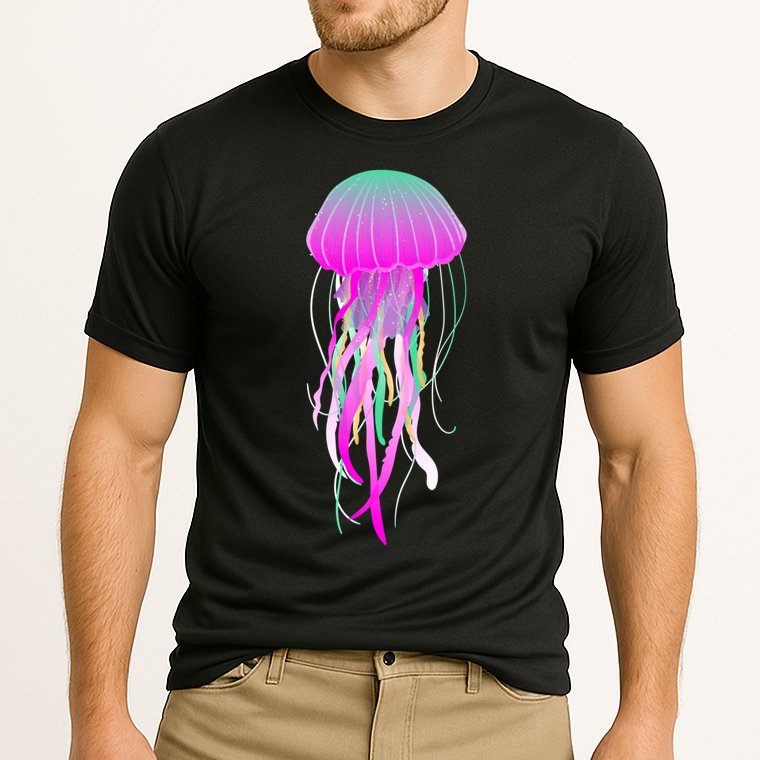 Electric Jellyfish Cooling Performance Crew T-Shirt