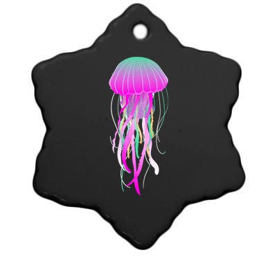 Electric Jellyfish Ceramic Star Ornament