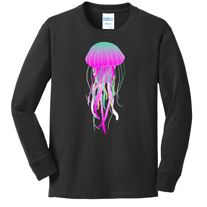 Electric Jellyfish Kids Long Sleeve Shirt