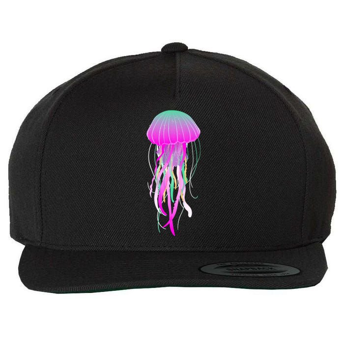 Electric Jellyfish Wool Snapback Cap