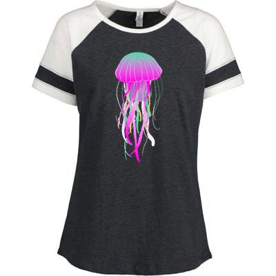 Electric Jellyfish Enza Ladies Jersey Colorblock Tee