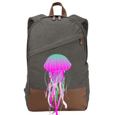 Electric Jellyfish Cotton Canvas Backpack