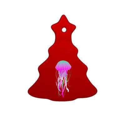 Electric Jellyfish Ceramic Tree Ornament