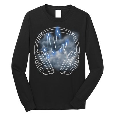 Electric Lighting Music Headphones Long Sleeve Shirt