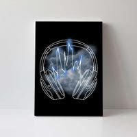 Electric Lighting Music Headphones Canvas