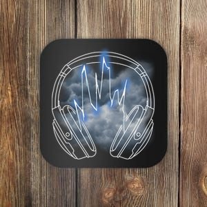 Electric Lighting Music Headphones Coaster