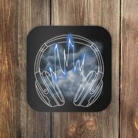 Electric Lighting Music Headphones Coaster