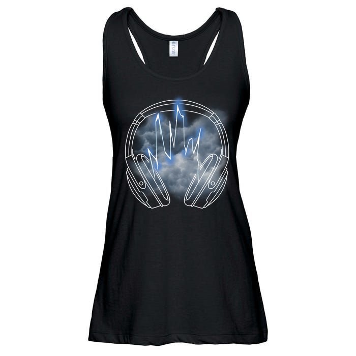 Electric Lighting Music Headphones Ladies Essential Flowy Tank