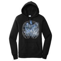 Electric Lighting Music Headphones Women's Pullover Hoodie