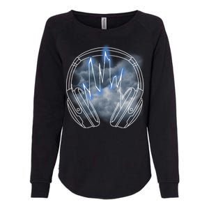 Electric Lighting Music Headphones Womens California Wash Sweatshirt