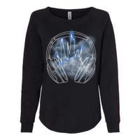 Electric Lighting Music Headphones Womens California Wash Sweatshirt