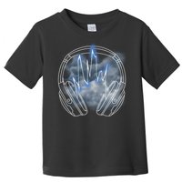 Electric Lighting Music Headphones Toddler T-Shirt