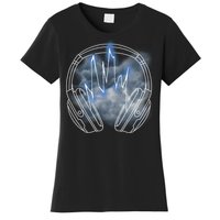 Electric Lighting Music Headphones Women's T-Shirt