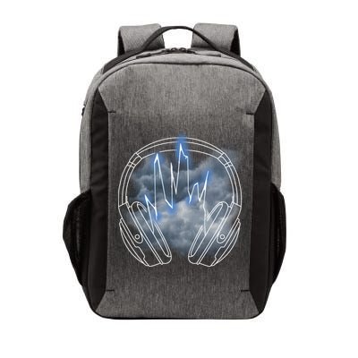 Electric Lighting Music Headphones Vector Backpack