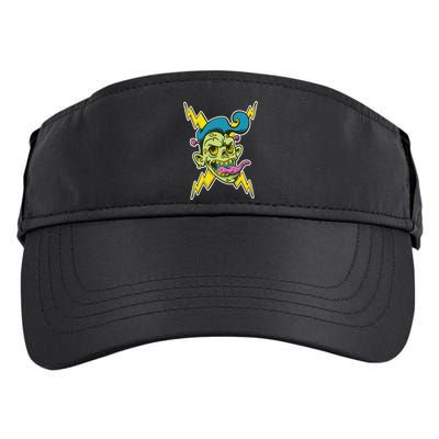 Electric Zombie Head Adult Drive Performance Visor