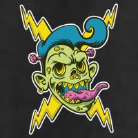Electric Zombie Head Golf Towel