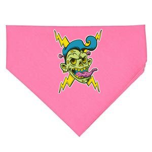 Electric Zombie Head USA-Made Doggie Bandana