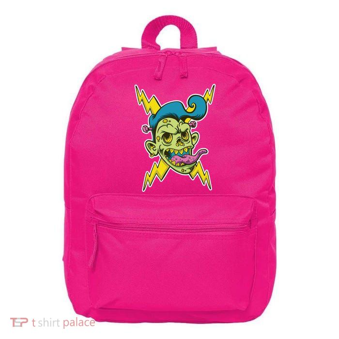 Electric Zombie Head 16 in Basic Backpack
