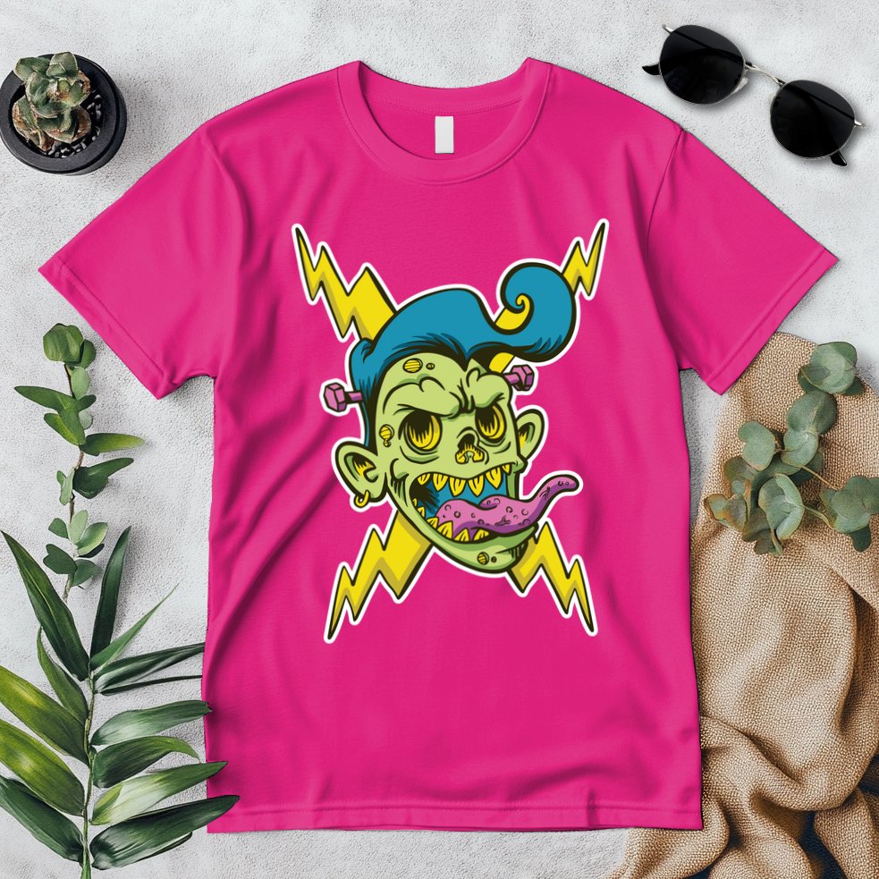 Electric Zombie Head Premium T-Shirt