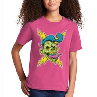 Electric Zombie Head Kids T-Shirt