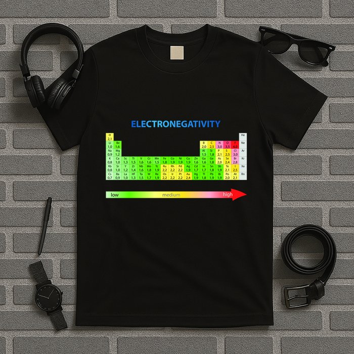 Electronegativity Values Periodic Table of Elements T-Shirt