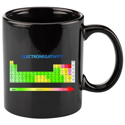 Electronegativity Values Periodic Table of Elements 11oz C Handle Ceramic Mug