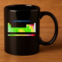 Electronegativity Values Periodic Table of Elements 11oz C Handle Ceramic Mug