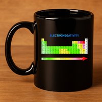 Electronegativity Values Periodic Table of Elements 11oz C Handle Ceramic Mug