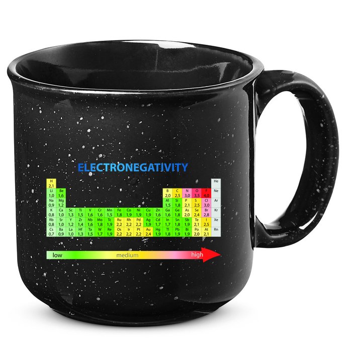 Electronegativity Values Periodic Table of Elements 15oz Campfire Ceramic Mug