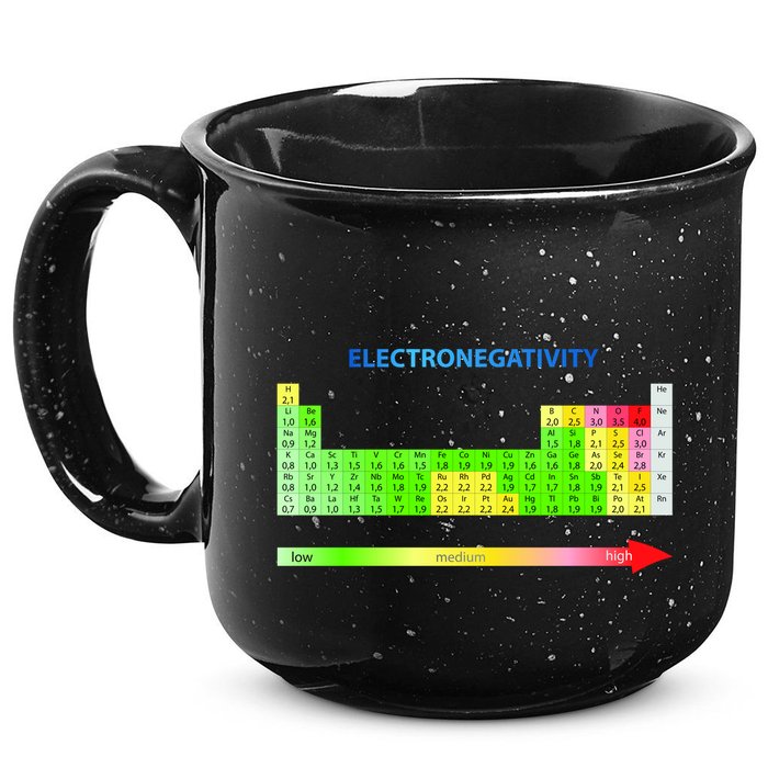 Electronegativity Values Periodic Table of Elements 15oz Campfire Ceramic Mug