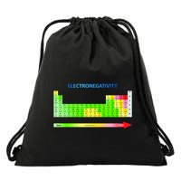 Electronegativity Values Periodic Table of Elements Drawstring Bag