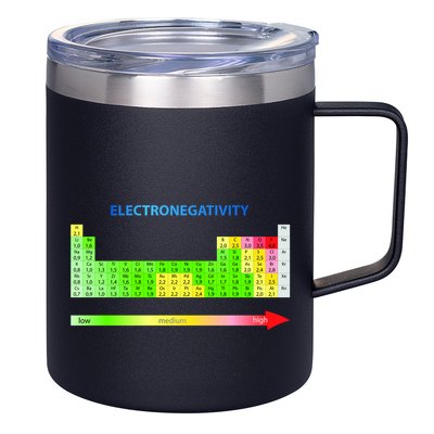 Electronegativity Values Periodic Table of Elements 12oz Stainless Steel Coffee Mug