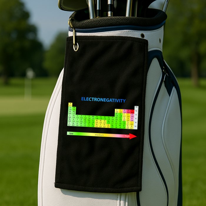 Electronegativity Values Periodic Table of Elements Golf Towel
