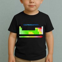 Electronegativity Values Periodic Table of Elements Toddler T-Shirt