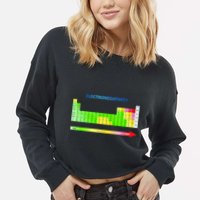 Electronegativity Values Periodic Table of Elements Cropped Pullover Crew