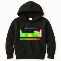 Electronegativity Values Periodic Table of Elements Kids Hoodie