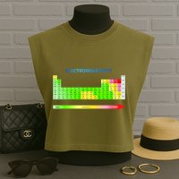 Electronegativity Values Periodic Table of Elements Garment-Dyed Women's Muscle Tee