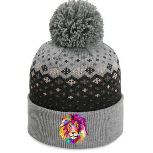 Elegant Colorful Cool Lion Head The Baniff Cuffed Pom Beanie