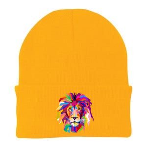 Elegant Colorful Cool Lion Head Knit Cap Winter Beanie